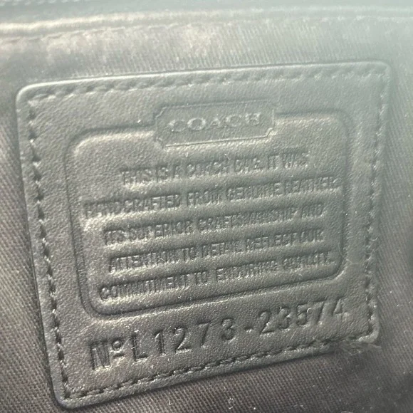 Coach Black Leather Satchel - Picture 4 of 16